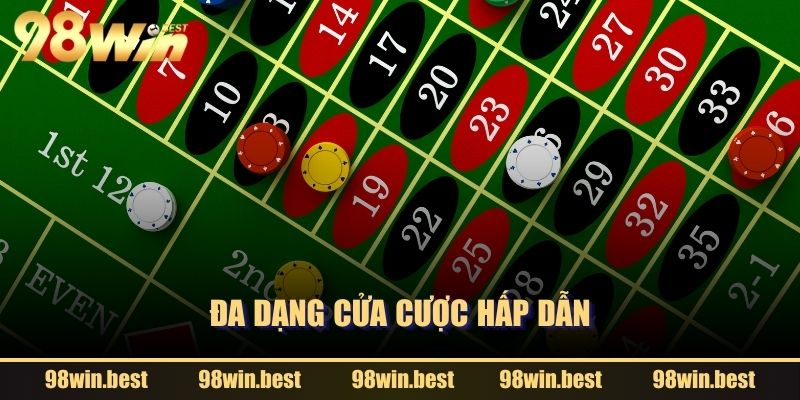 Đa dạng cửa cược hấp dẫn