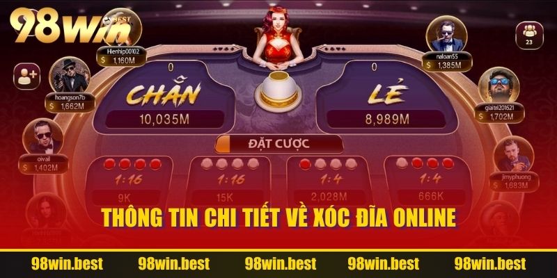 Thông tin chi tiết về Xóc Đĩa Online