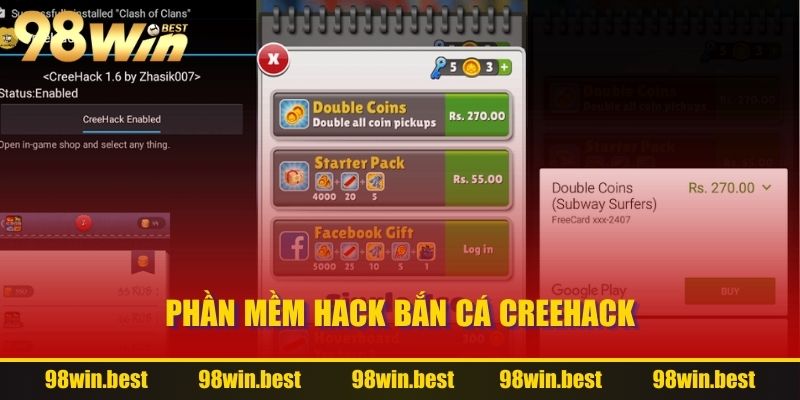 Phần mềm hack bắn cá Creehack